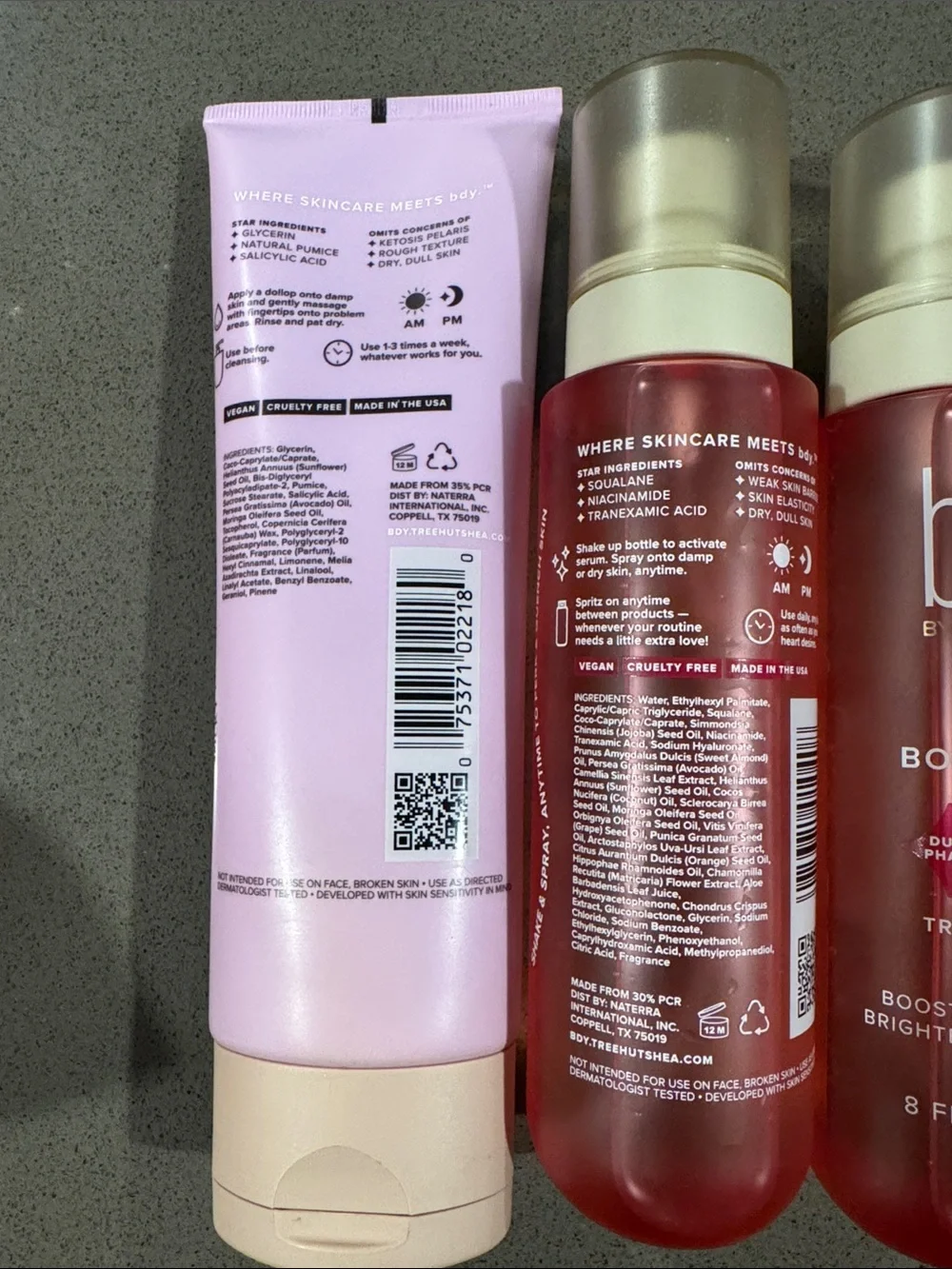 bdy by Tree Hut Body Serum & Glow Body Buff Bundle